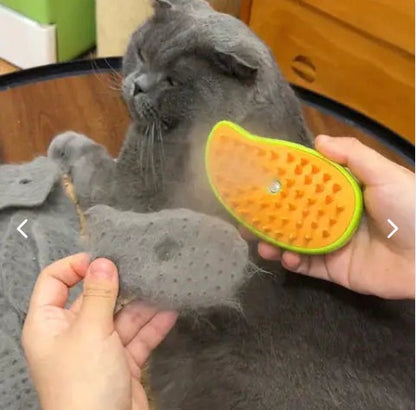 Cepillo de Vapor para Mascotas | Elimina Pelo y Masajea