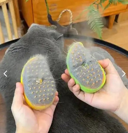 Cepillo de Vapor para Mascotas | Elimina Pelo y Masajea